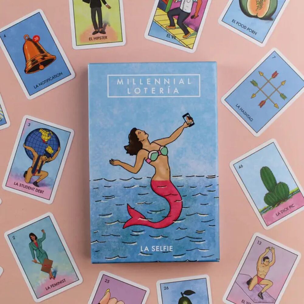 🆕 Millennial Lotería - Mexican Bingo Parody Board Game